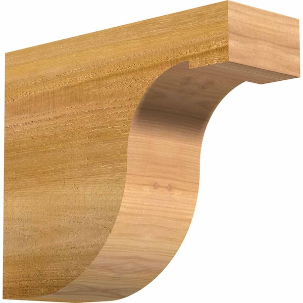 Ekena Millwork Del Monte Rough Sawn Rafter Tail, Western Red Cedar, 4"W x 10"H x 12"L RFT04X10X12DEL00RWR - main